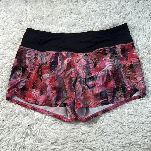 Lululemon Run Times Short II *4" Sun Dazed Multi Pink / Super Dark - Picture 1 of 7